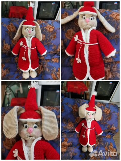 Мягкая игрушка заяц ручная работа