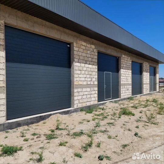 Ворота секционные ангарные доставка и монтаж