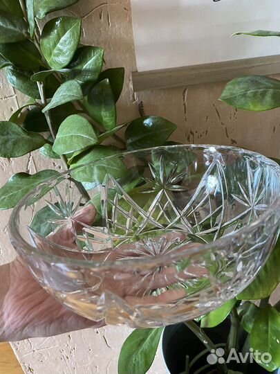 Фруктовница ваза хрусталь