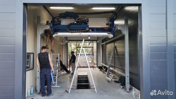 Монтаж роботов-автомоек kolon, sino star и других