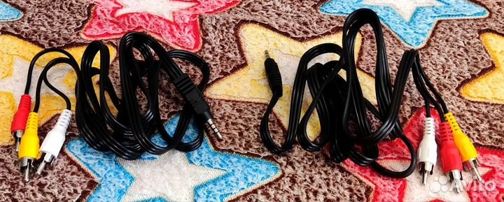 Кабель джек 3.5 мм - 3 RSA аукс