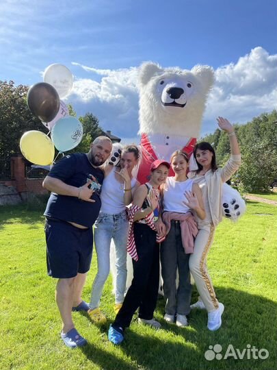 Белый мишка, поздравление, Химки