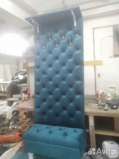 Мягкая прихожая.Прихожая в каретной стяжке