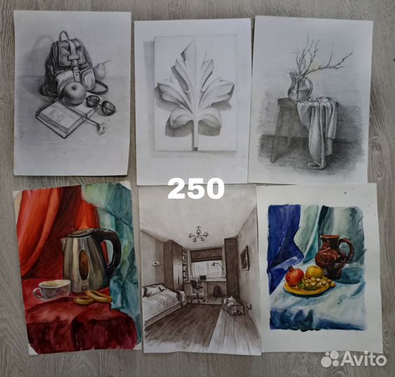 Работы по рисунку и живописи