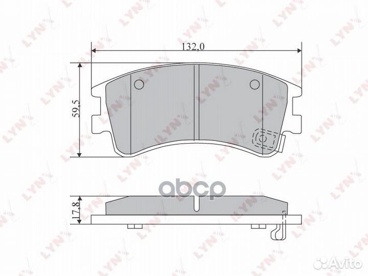 Колодки тормозные дисковые перед BD-5112