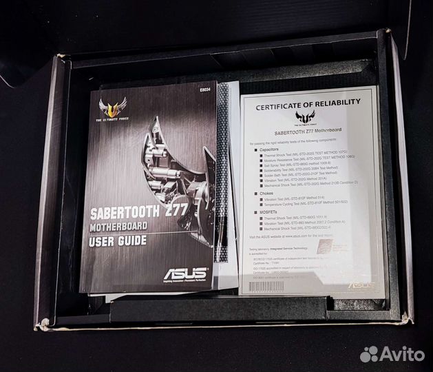 Мат. плата asus Sabertooth Z77+i7 2600k+32gb