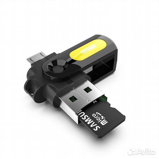 Переходник OTG (штекер USB/TF - штекер microUSB)