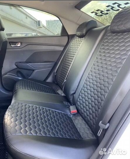 Чехлы LADA Vesta Экокожа соты