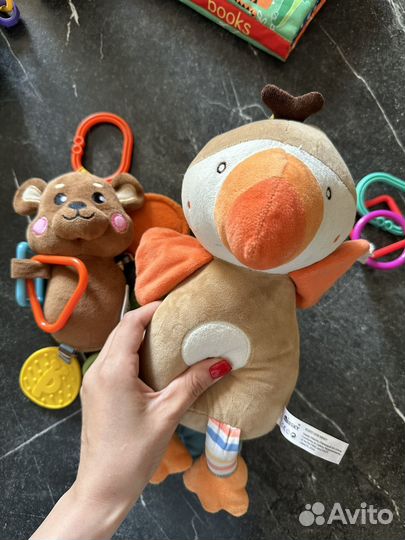 Развивающие игрушки, грызунки, happy baby, chicco