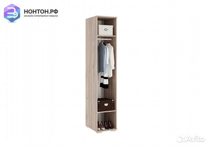 Шкаф однодверный Алина 01.01 дуб мария / белый