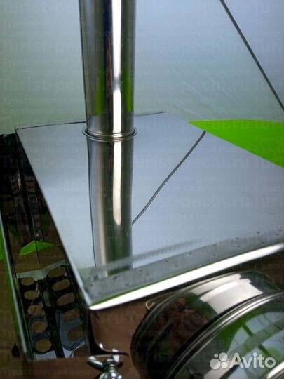 Печь туристическая Малая на 15 л. c экранами с тре