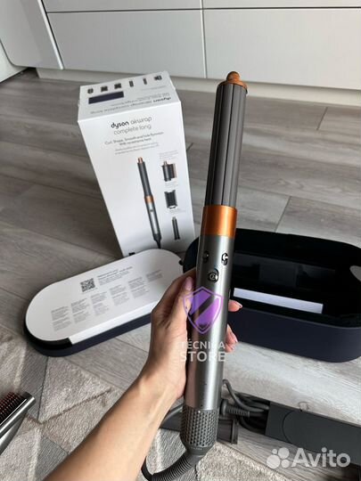 Dyson airwrap long hs05 яркий никель медь новый