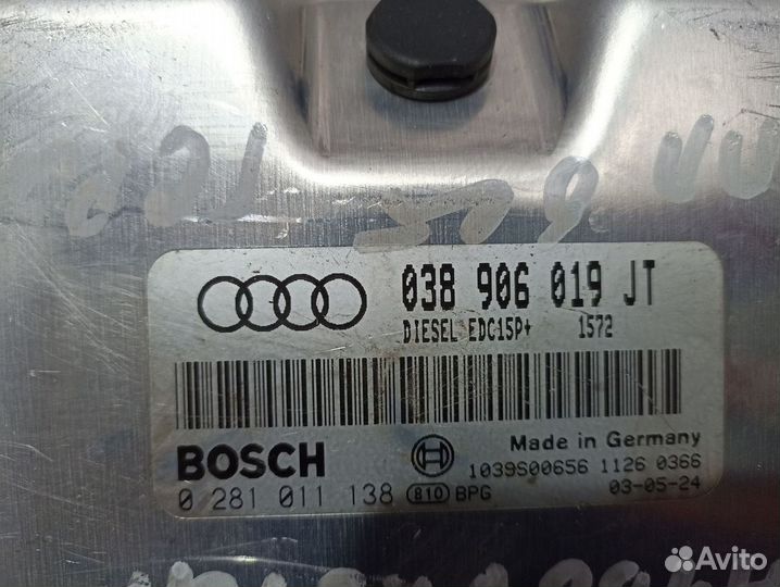 Эбу двигателя Audi A4 B6 AVF V-1.9 TDI