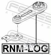 Подушка двигателя зад прав/лев rnmlog Febest