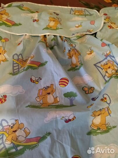 Балдахин с бортиками в детскую кроватку