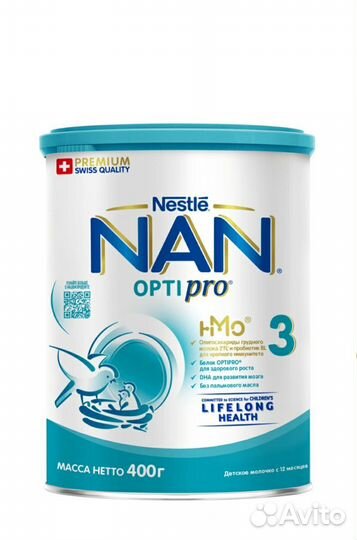 Детское питание, смесь NAN 3 optipro