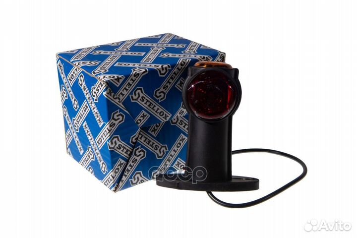 Фонарь габаритныйрожок LED 24V 1.3W кр/ж/б