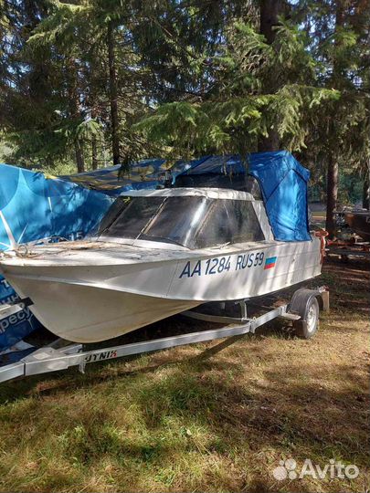 Казанка 2м с мотором ямаха 50 4 такта