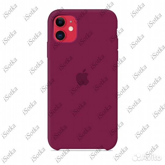 Чехол Apple iPhone 11 Silicone Case №56 (пурпурный