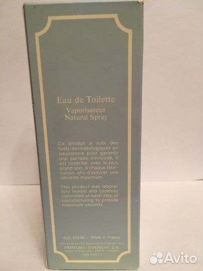 Туалетная вода винтаж givenchy