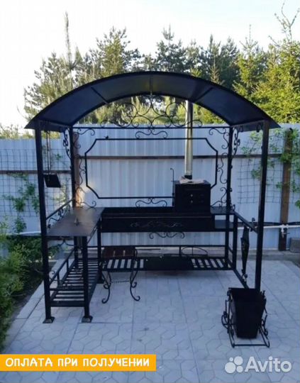 Мангал с печью