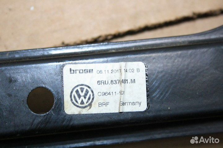 Стеклоподъемник электрический передний левый Volkswagen Polo V (2009—2015)