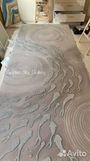 Интерьерная картина Серебряные рыбки