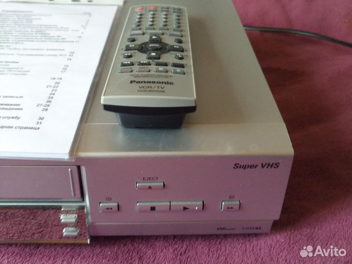 S-VHS видеомагнитофон Panasonic NV-SV121 Hi-Fi