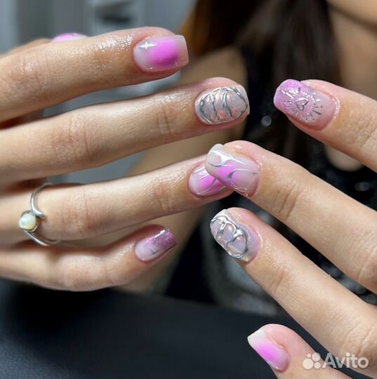 Крейзи маикюр/ наращивание ногтей / дизайны