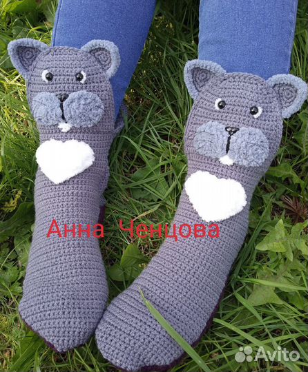 Сапожки Домашние Носки Коты