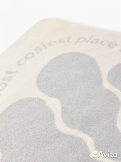 Одеяло байковое 100х150см (серый) Happy baby