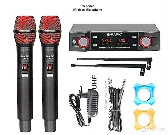 G-Mark EW100 высококач.радиосист.новая для караоке