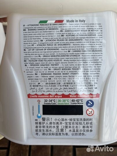 Стульчик для купания с термометром ok baby