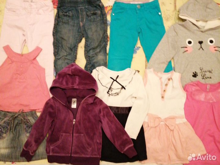 Детская одежда пакетом на девочек 5-6 лет