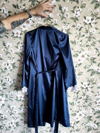 Халат женский шелковый