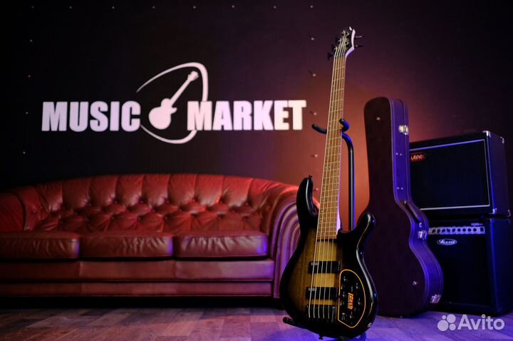 Бас гитара 5 струн + Комбик (Комплект)