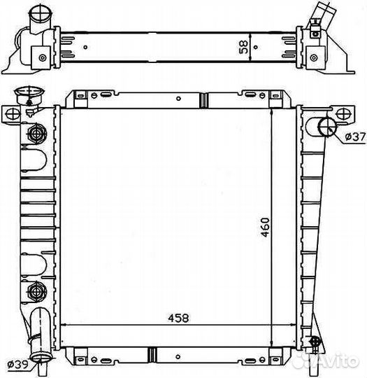 Радиатор охлаждения Ford Explorer 90-94