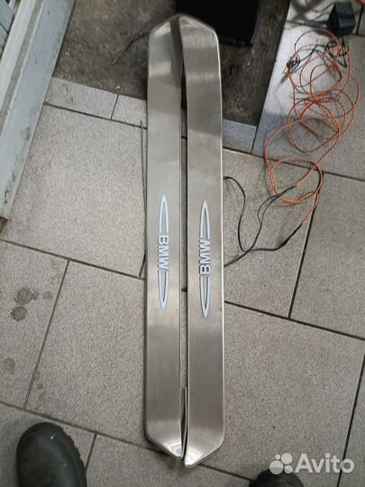 Накладки на пороги с подсветкой оригинал бмв е60