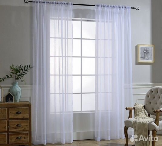 Шторы, тюль из вуали в наличии