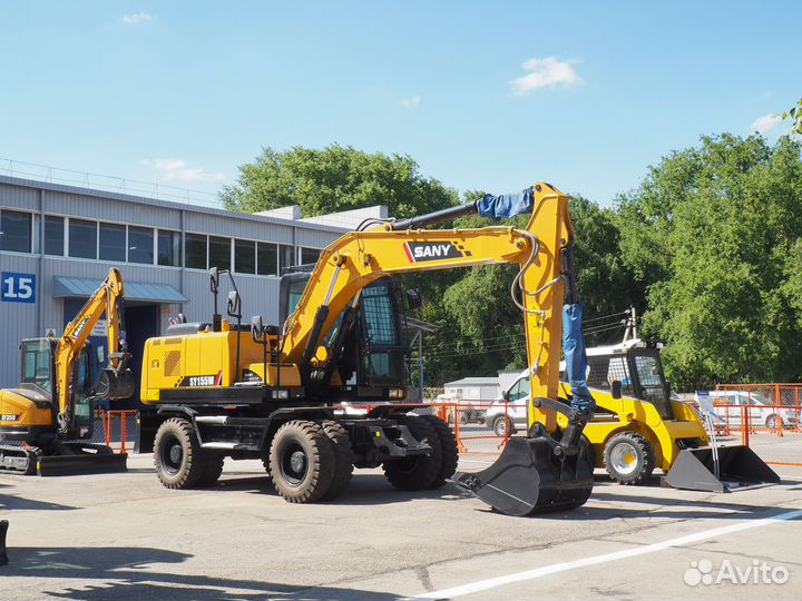 Колёсный экскаватор Sany SY155W, 2024