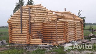 Срубы бань домов под рубанок