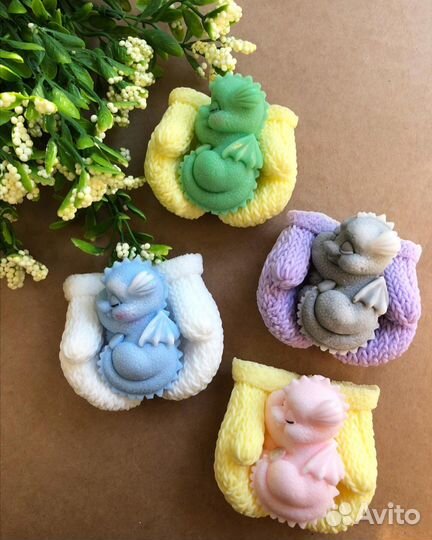 Мыло ручной работы дракон