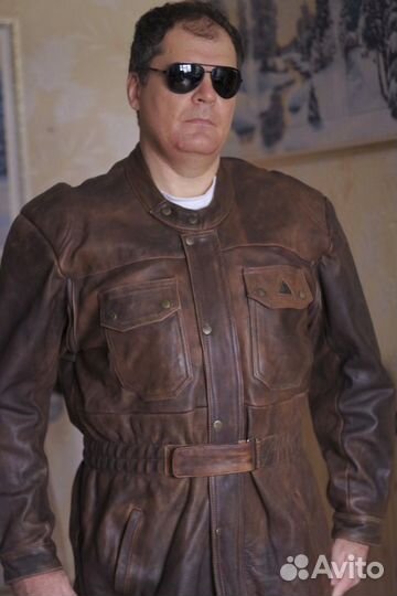 Мотокуртка немецкая Krawehl бычья кожа, р. 52-54