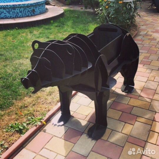 Гриль мангал остров из стали