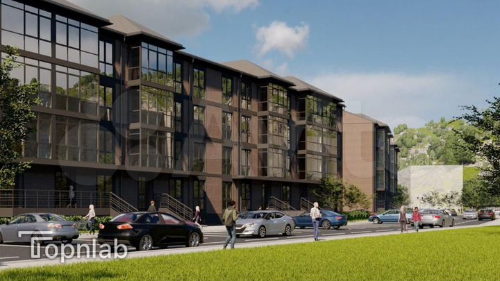 1-к. квартира, 44 м², 2/4 эт.