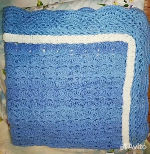 Плед вязоный