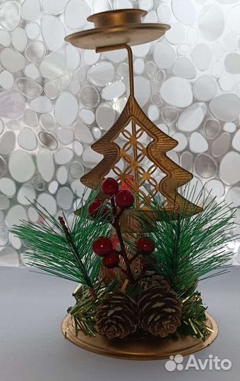 Новогодний подсвечник