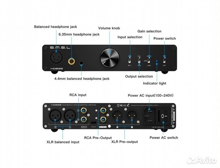 Цап smsl DO200 MKll+HO200 (новый)