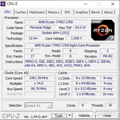 Ryzen 7 pro 2700