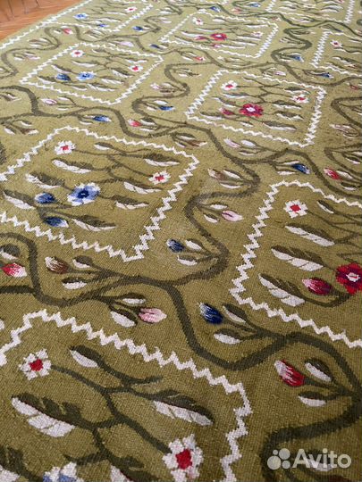 Ковер шерстяной СССР ручной работы